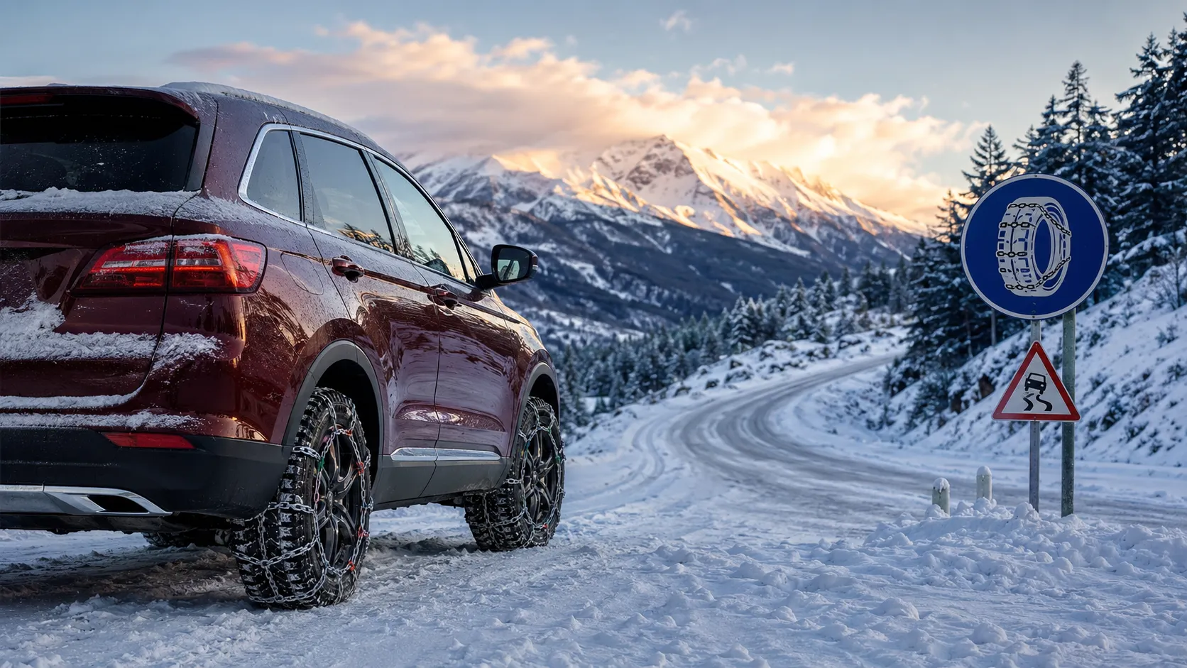 Cómo manejar con nieve y hielo: cadenas, velocidad y consejos para viajar seguro